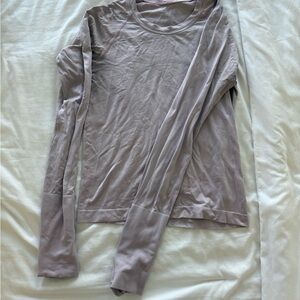 lululemon athletica Long Sleeve Top in Light Purple